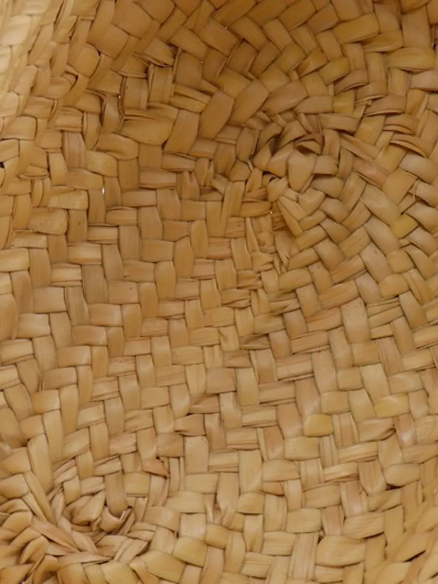 маленькая сумка-тоут Raffia Anagram Basket (2021 год) 8
