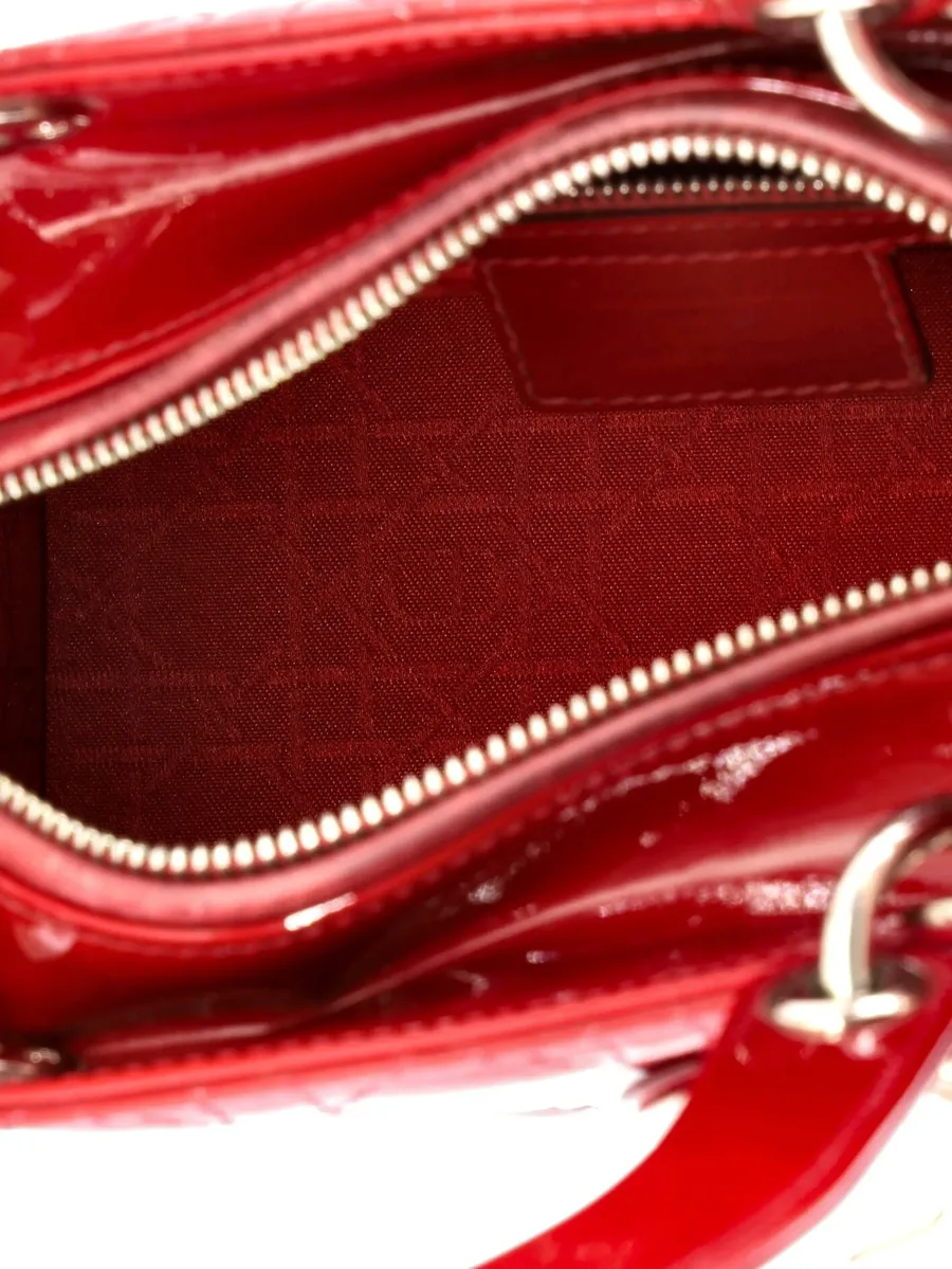 стеганая сумка-сэтчел Lady Dior Bag Cannage 12