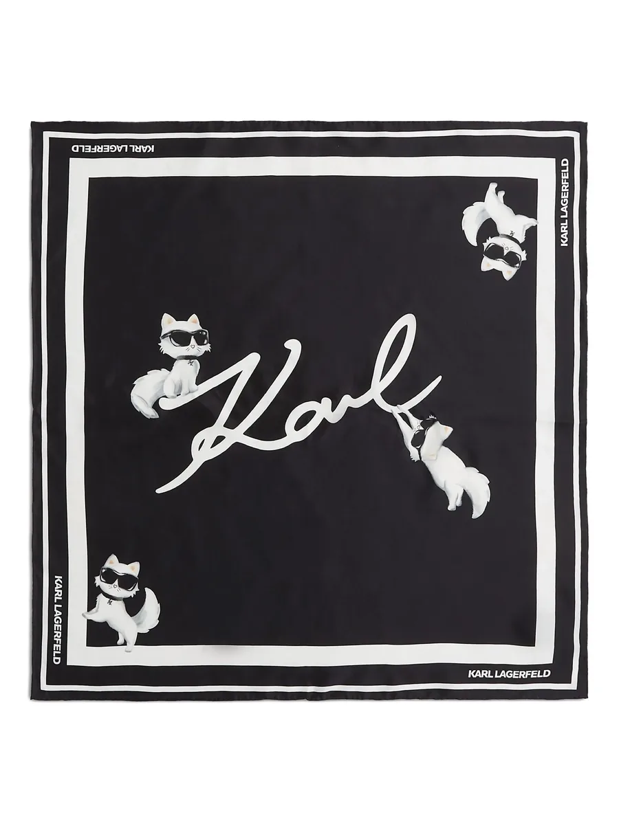 шелковый платок Ikon Choupette Signature 1