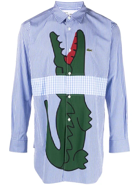 рубашка с логотипом из коллаборации с Lacoste