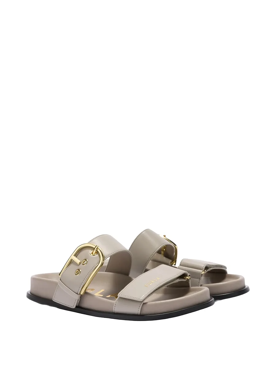 Solea buckle strap leather sandals 3