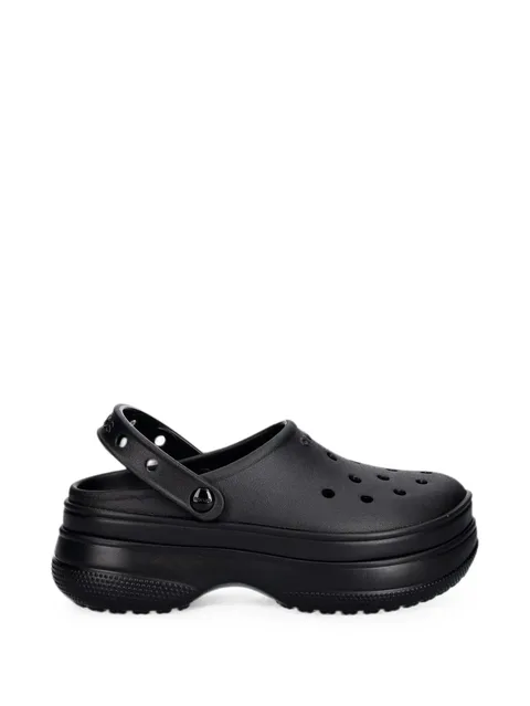 perforated platform clogs