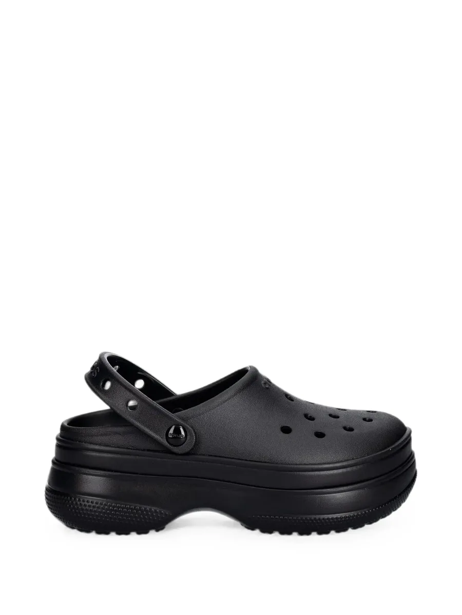 perforated platform clogs 1