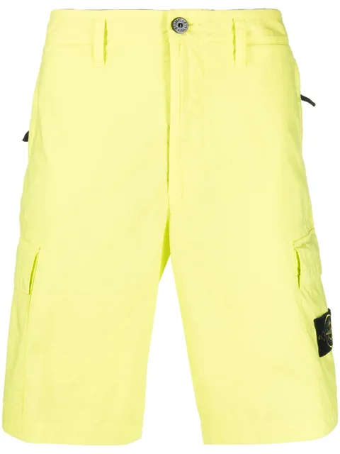 Compass logo-patch cargo shorts