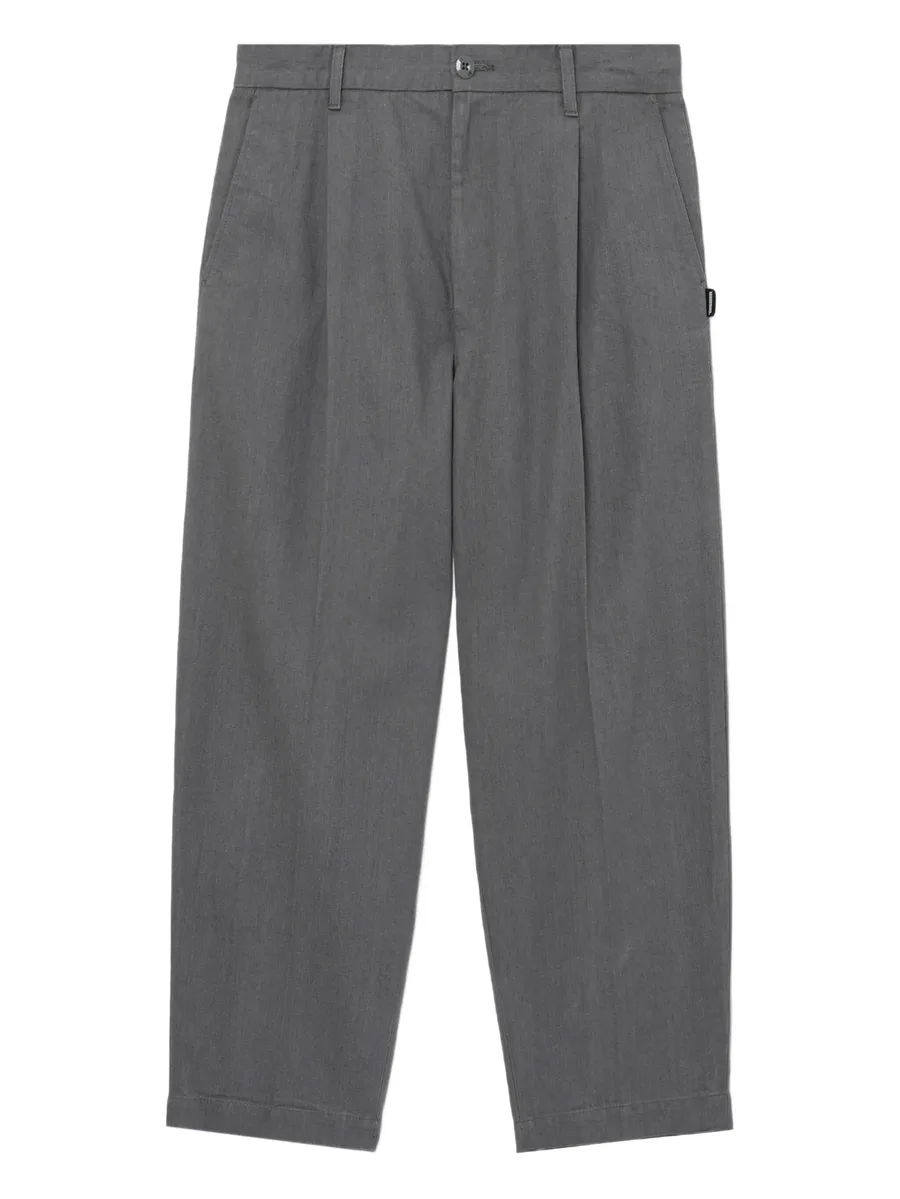 pleated-pocket cuffed trousers 2