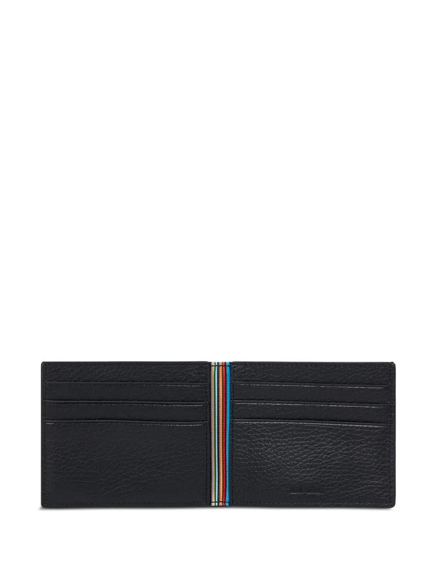 кошелек из зернистой кожи с полосками Signature Stripe 3