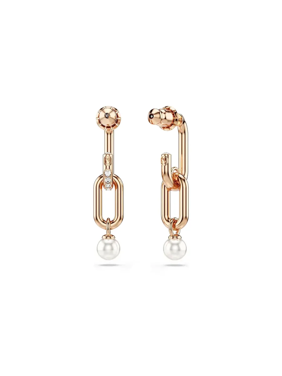серьги Constella из розового золота с жемчугом 4