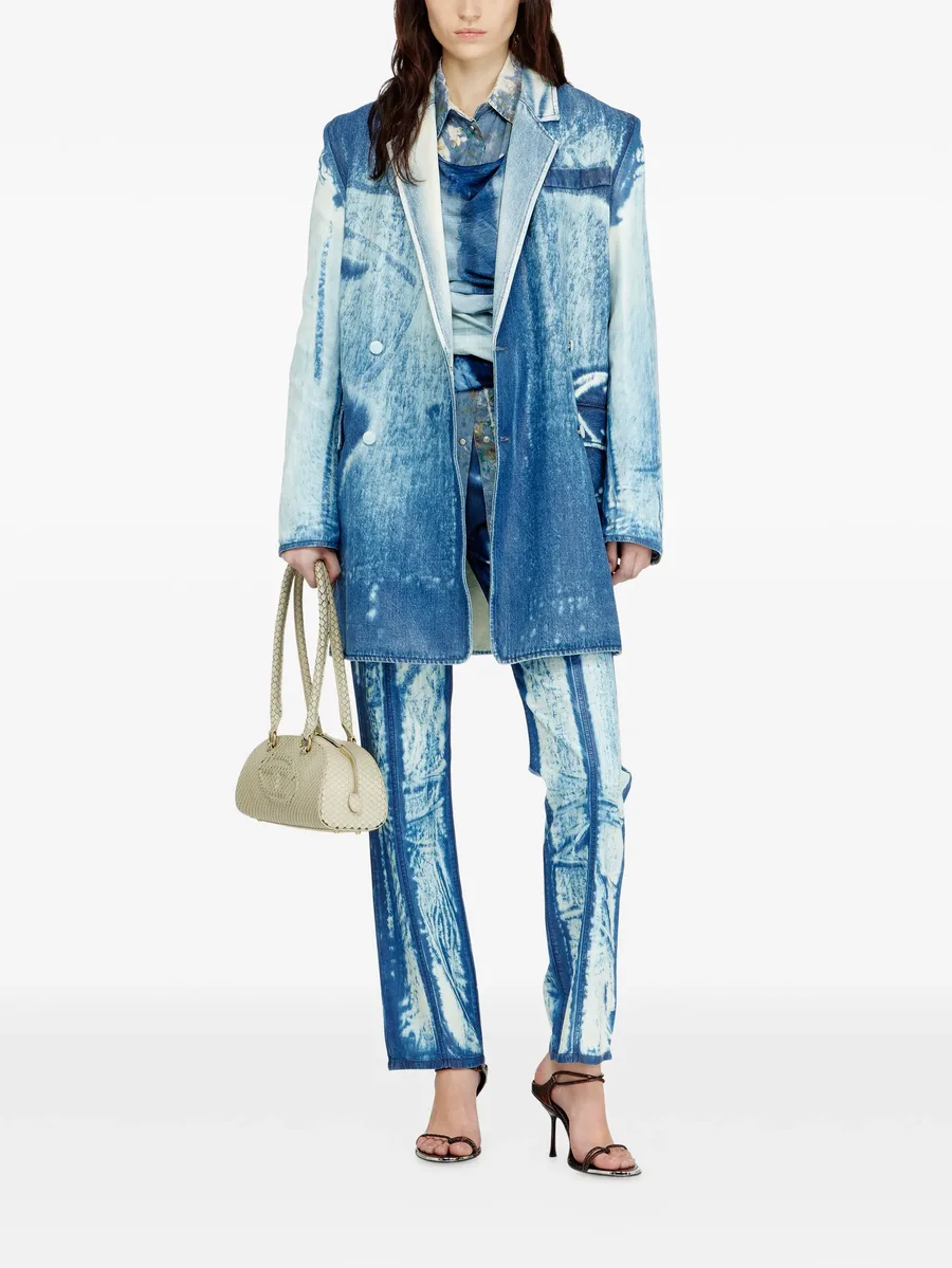 сумка 1DR с тиснением под кожу змеи 3
