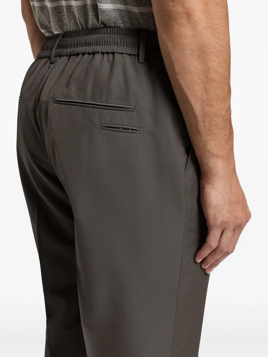 linen straight-leg trousers 10