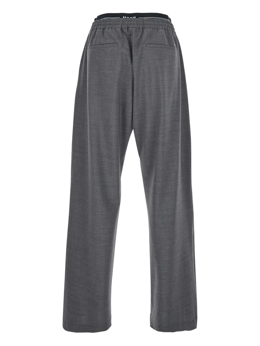 elastic-waistband trousers 3