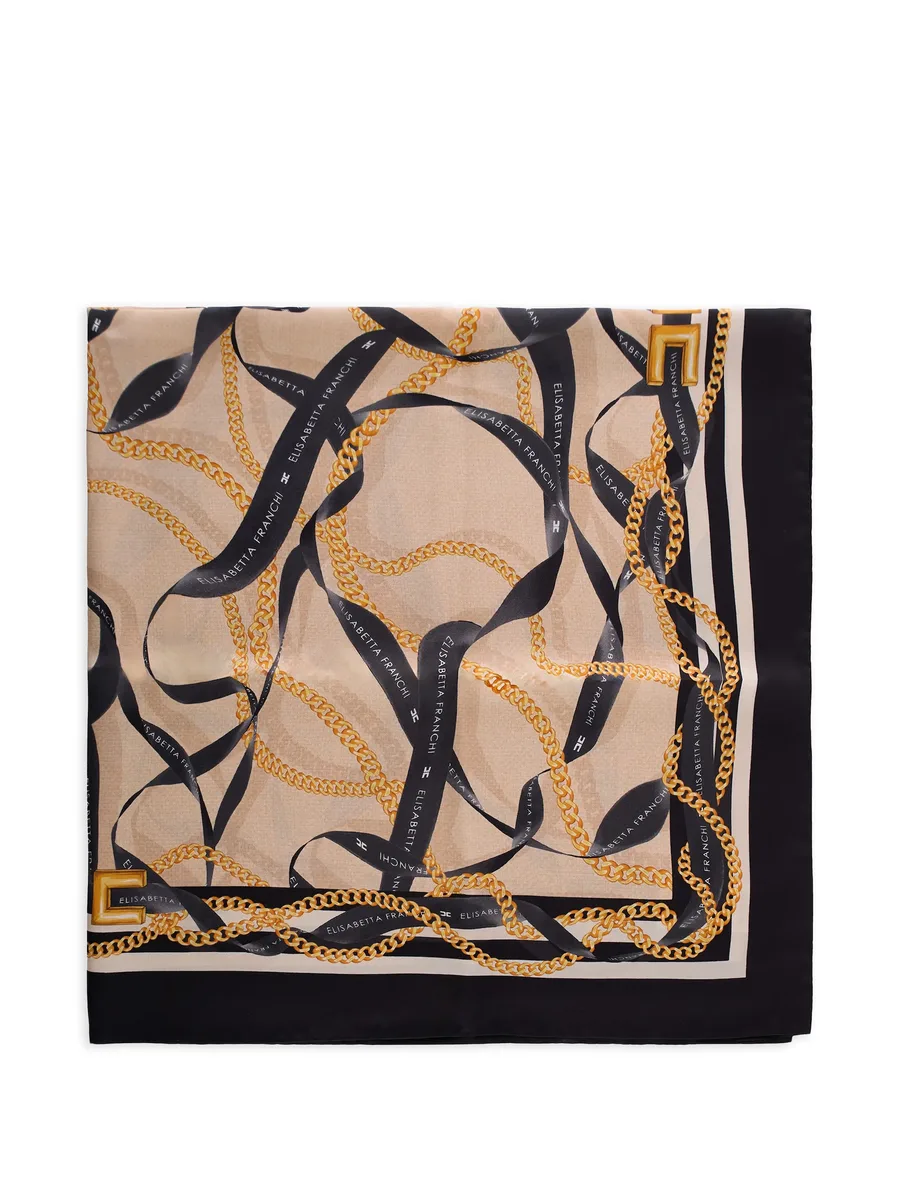 шелковый платок с принтом 2