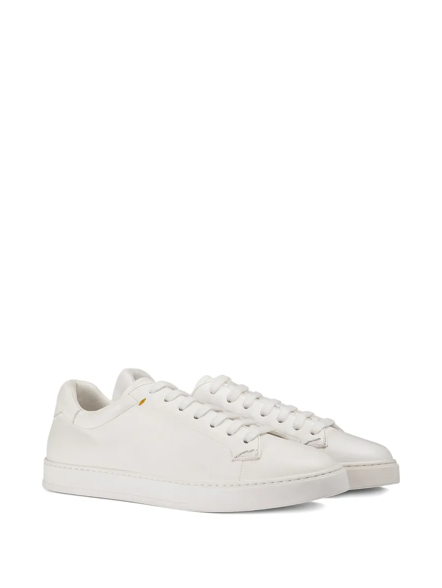 lace-up leather sneakers 3