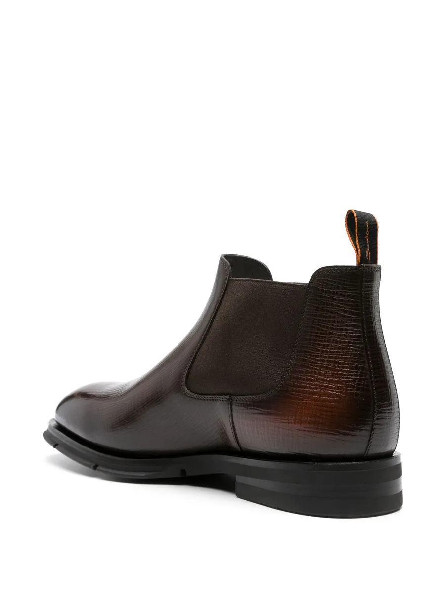 textured leather chelsea boots 6