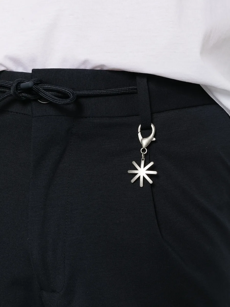 charm-detail drawstring trousers 9
