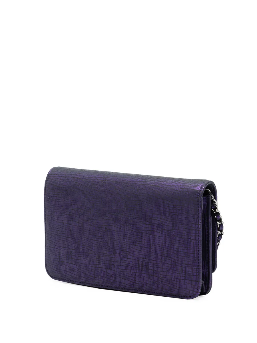 сумка через плечо CC Metallic Crackling Lizard Printed Leather Wallet on Chain (2013-2014 годы) 5