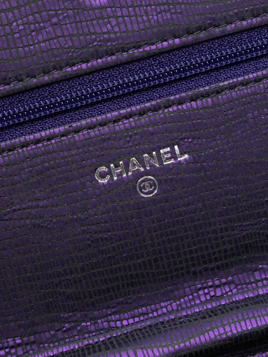 сумка через плечо CC Metallic Crackling Lizard Printed Leather Wallet on Chain (2013-2014 годы) 12