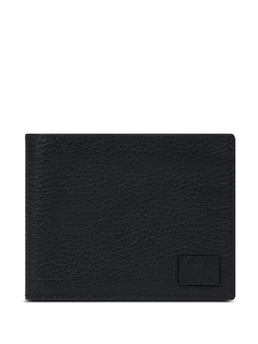 кошелек из зернистой кожи с полосками Signature Stripe 1