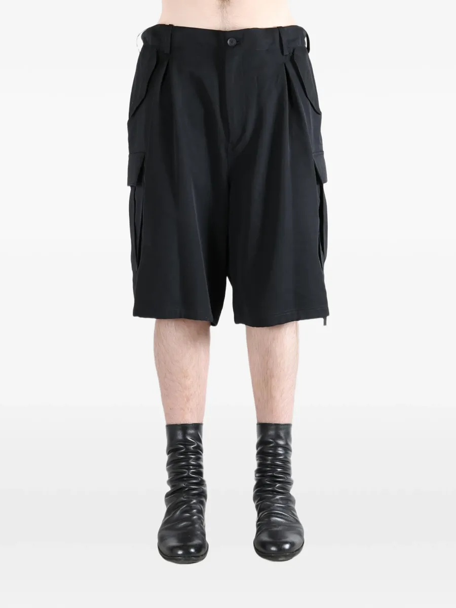 pleated cargo shorts 3