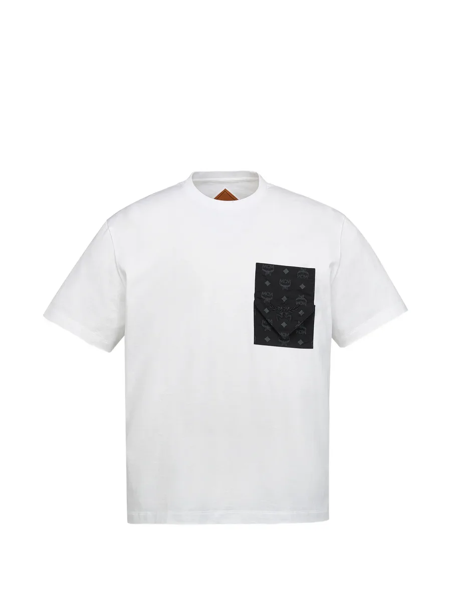 monogram-patch T-shirt 1