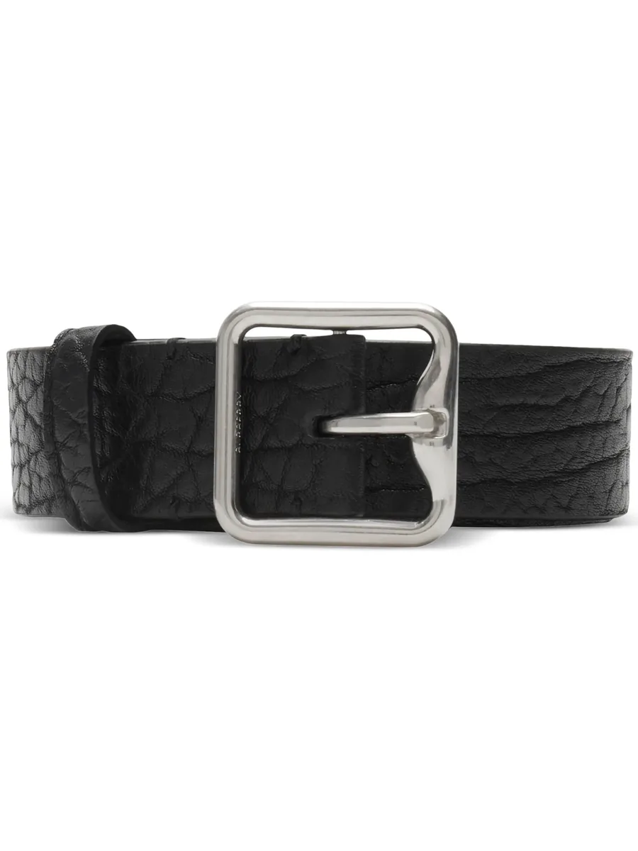 B-buckle leather belt 1