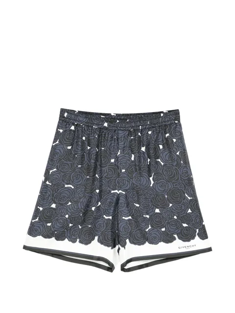 floral-print bermuda shorts