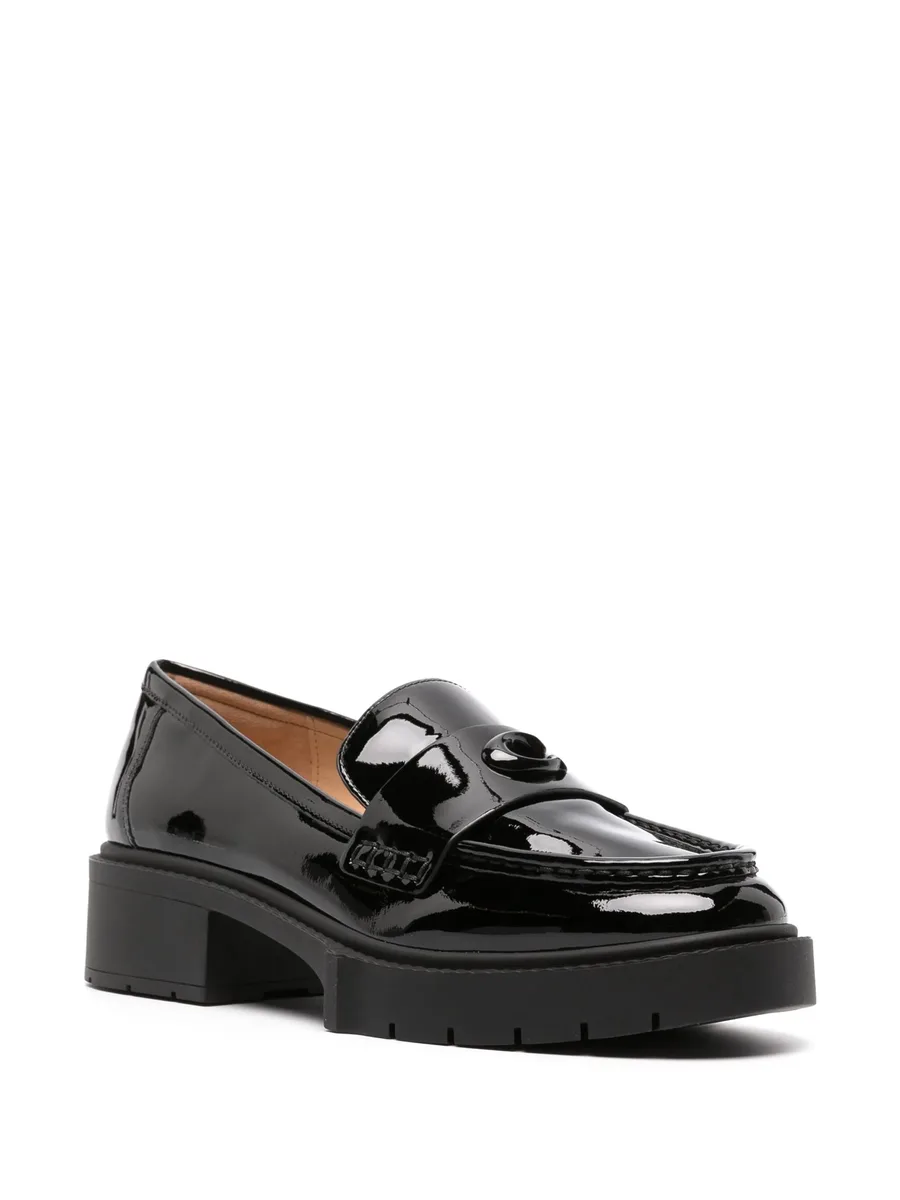 Leah patent-leather loafers 4