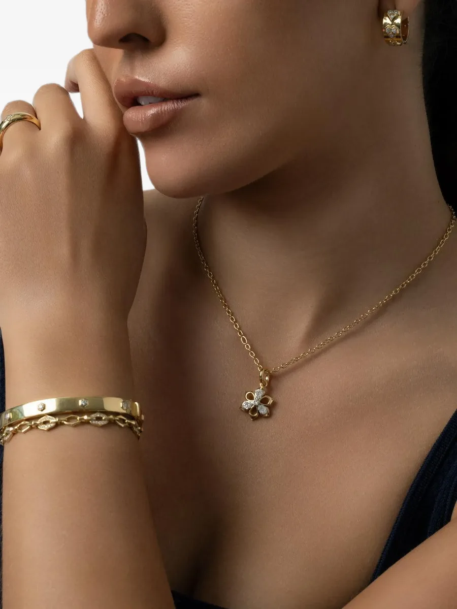 Honey Comb diamond bangle bracelet 2