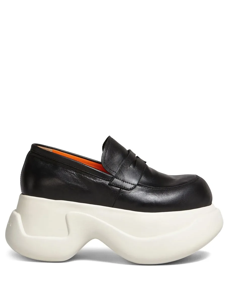 platform leather mocassin loafers 2