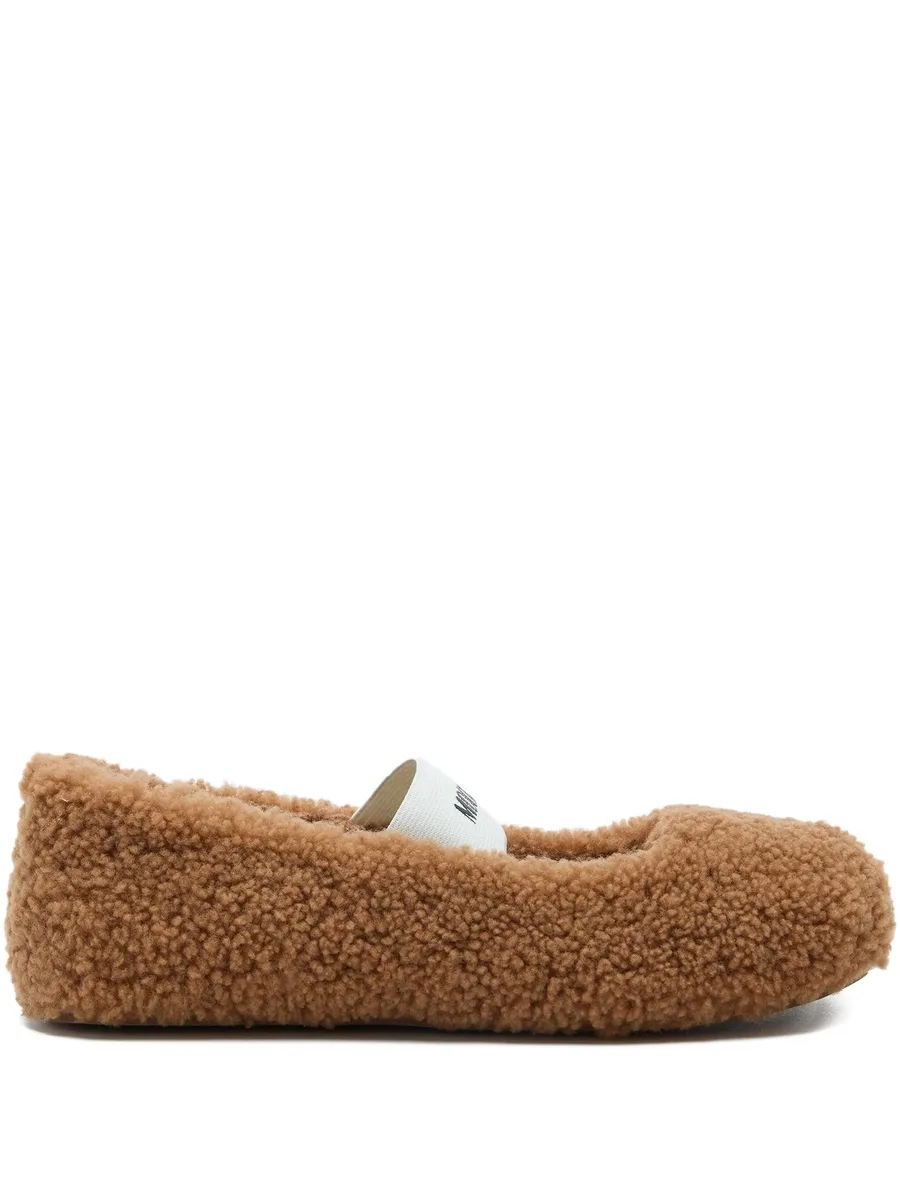 shearling ballerinas 1