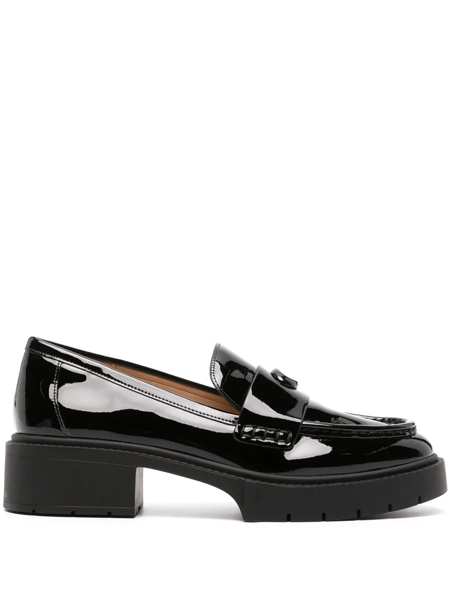 Leah patent-leather loafers 2