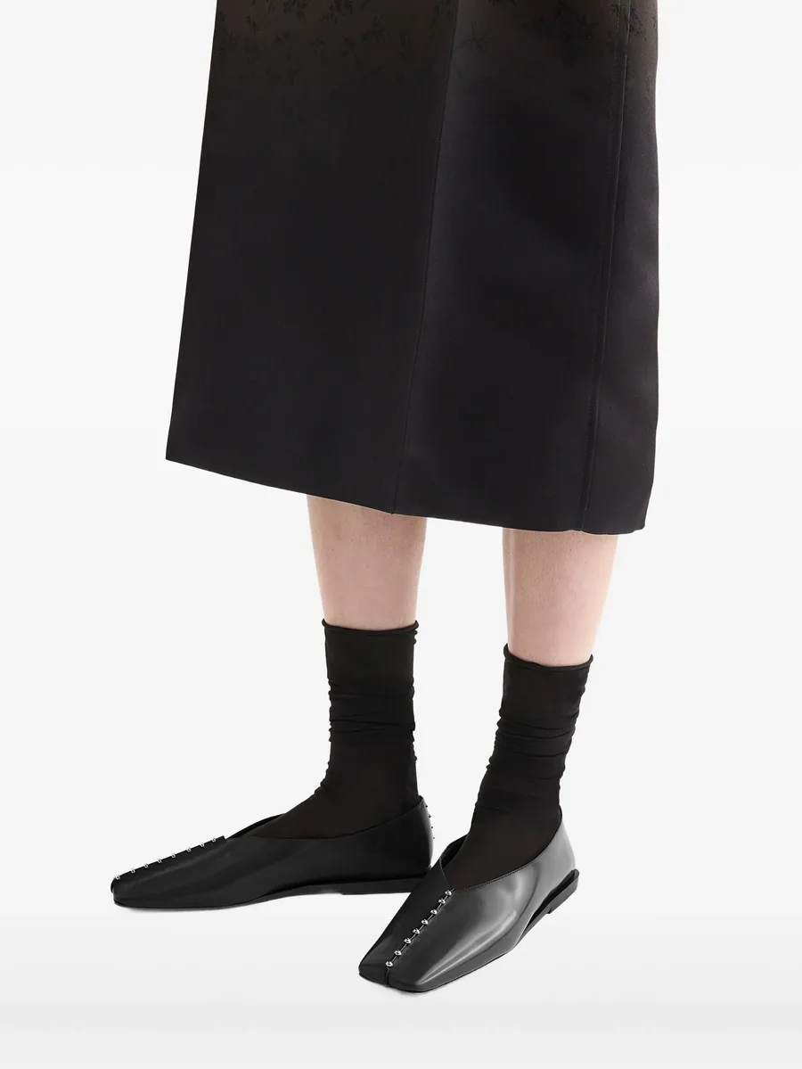балетки с заостренным носком и заклепками 8
