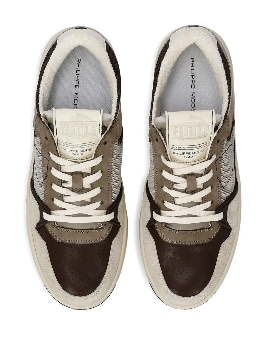 panelled low-top sneakers 7