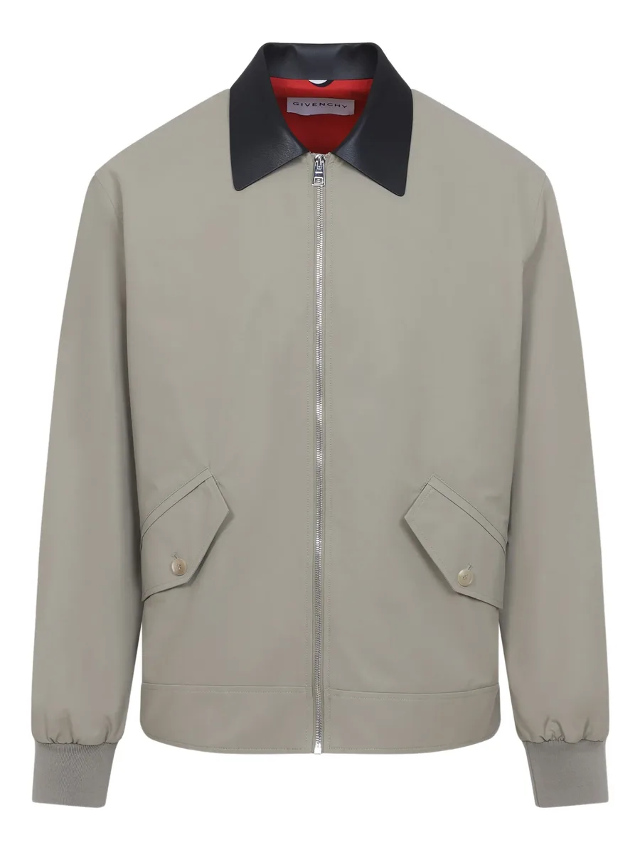 contrast-collar bomber jacket 1