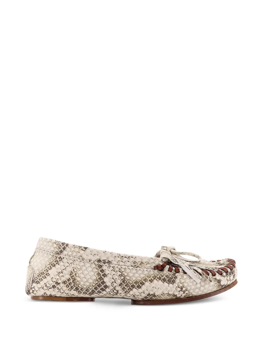 embossed-leather loafers 2