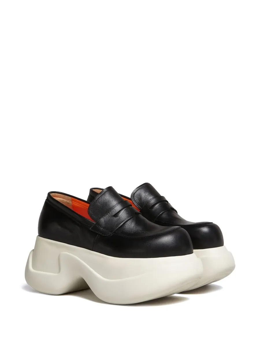 platform leather mocassin loafers 4