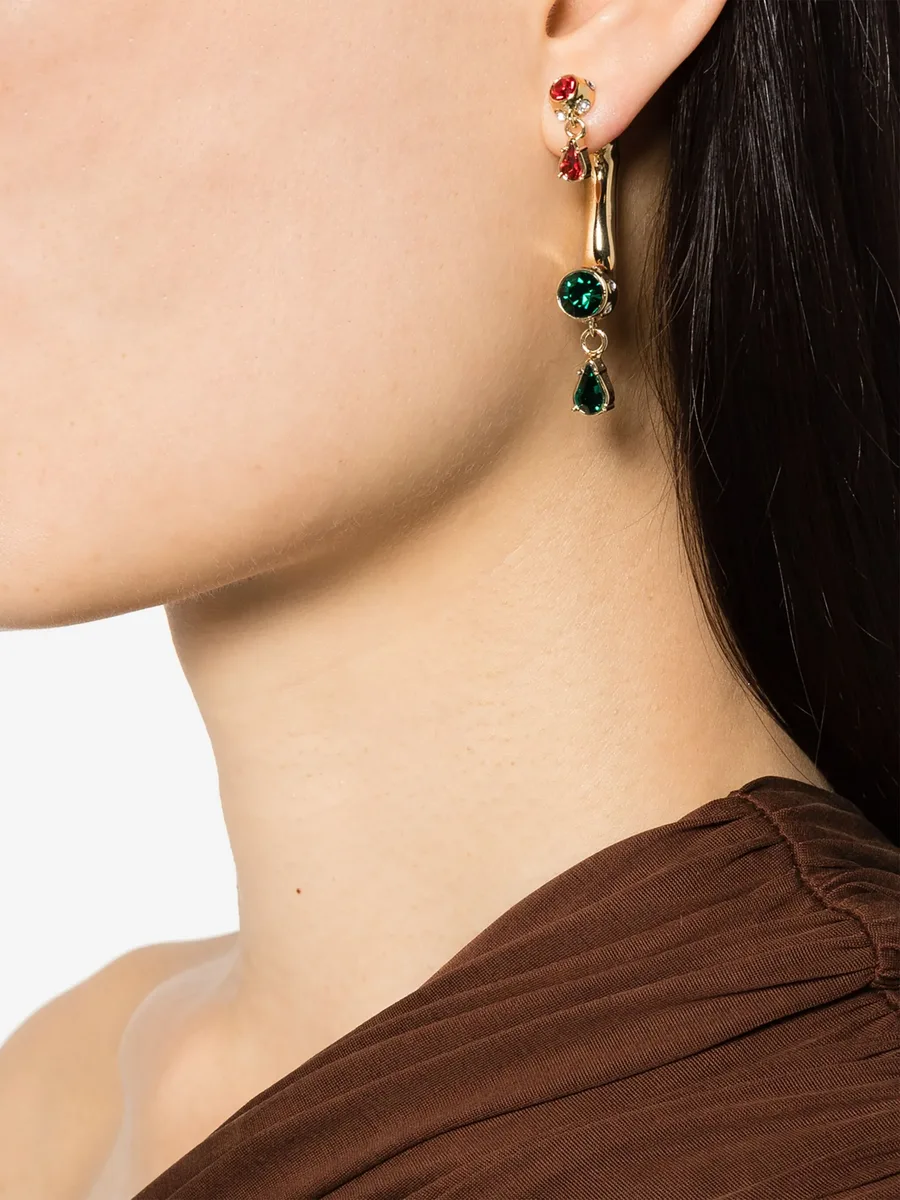 crystal-embellished drop earring 4