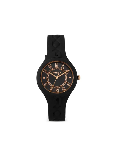 Black Patterned 34mm watch