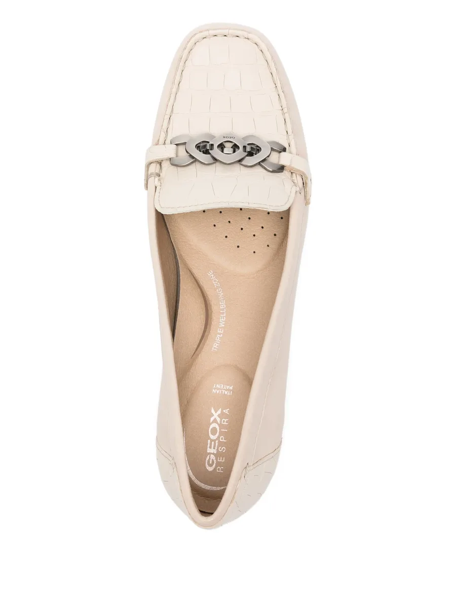 Annytah chain-detail embossed loafers 8