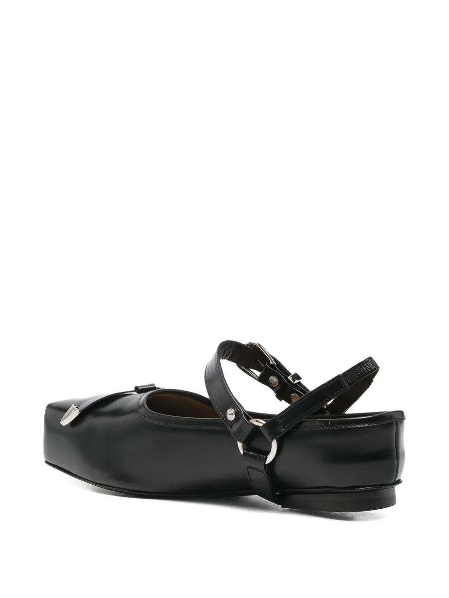 detachable-strap leather loafers 5