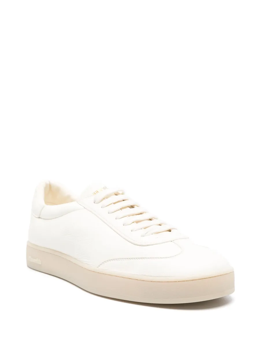 lace-up leather sneakers 3