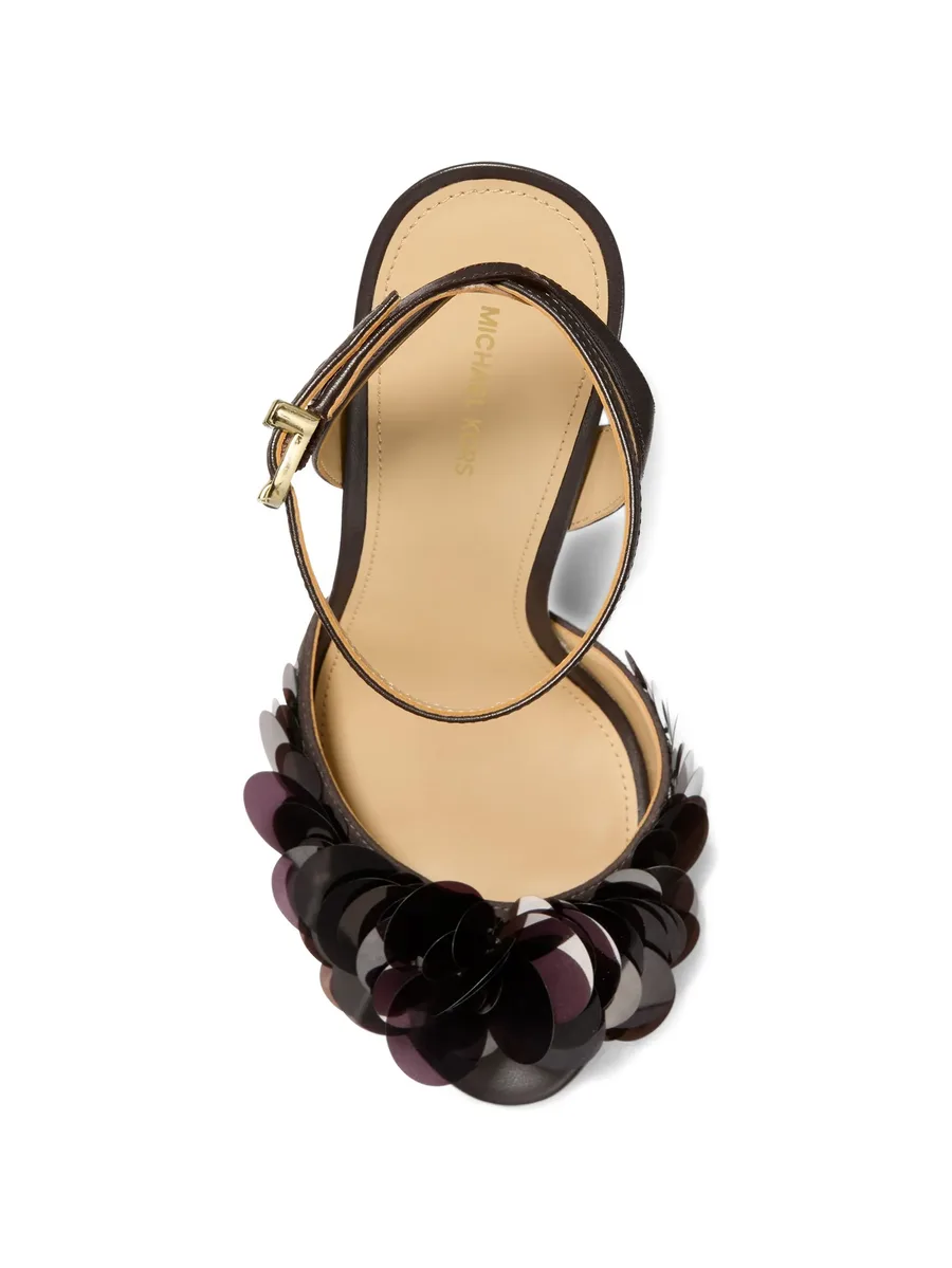 Loretta sequin-embellished sandals 5