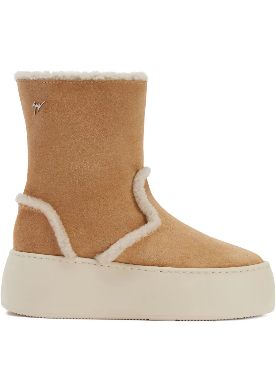 Gz League shearling platform boots 1