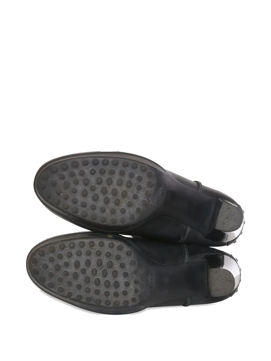 pre-owned 100mm leather boots 8