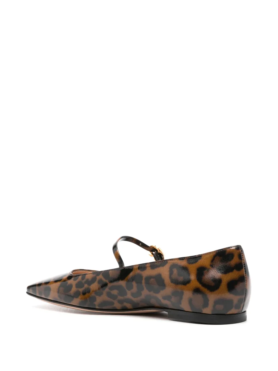 Carla leopard-print ballerinas 5
