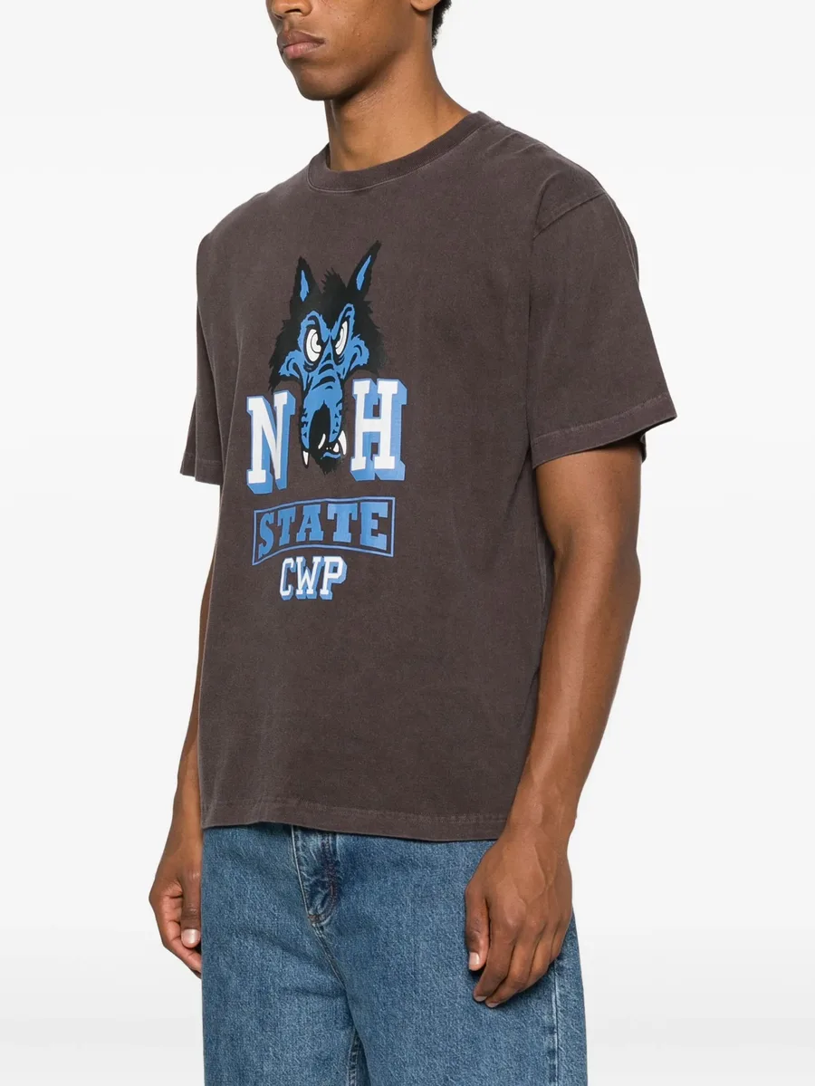 NH wolf-print T-shirt 5