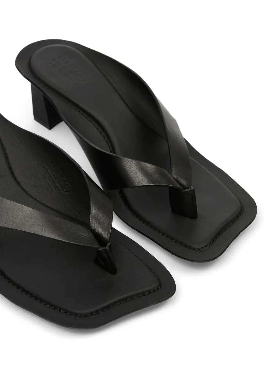 Anatomic leather flip-flop mules 7
