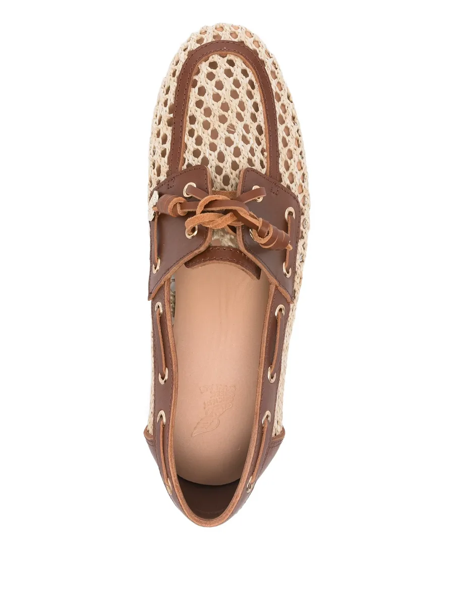 Plaria lace-up boat shoes 10