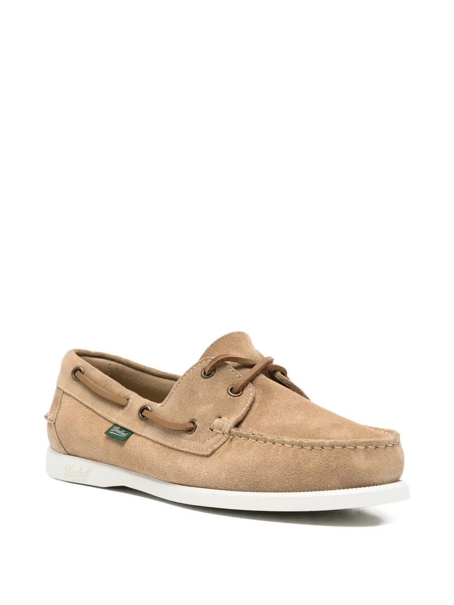 lace-up suede boat shoes 3