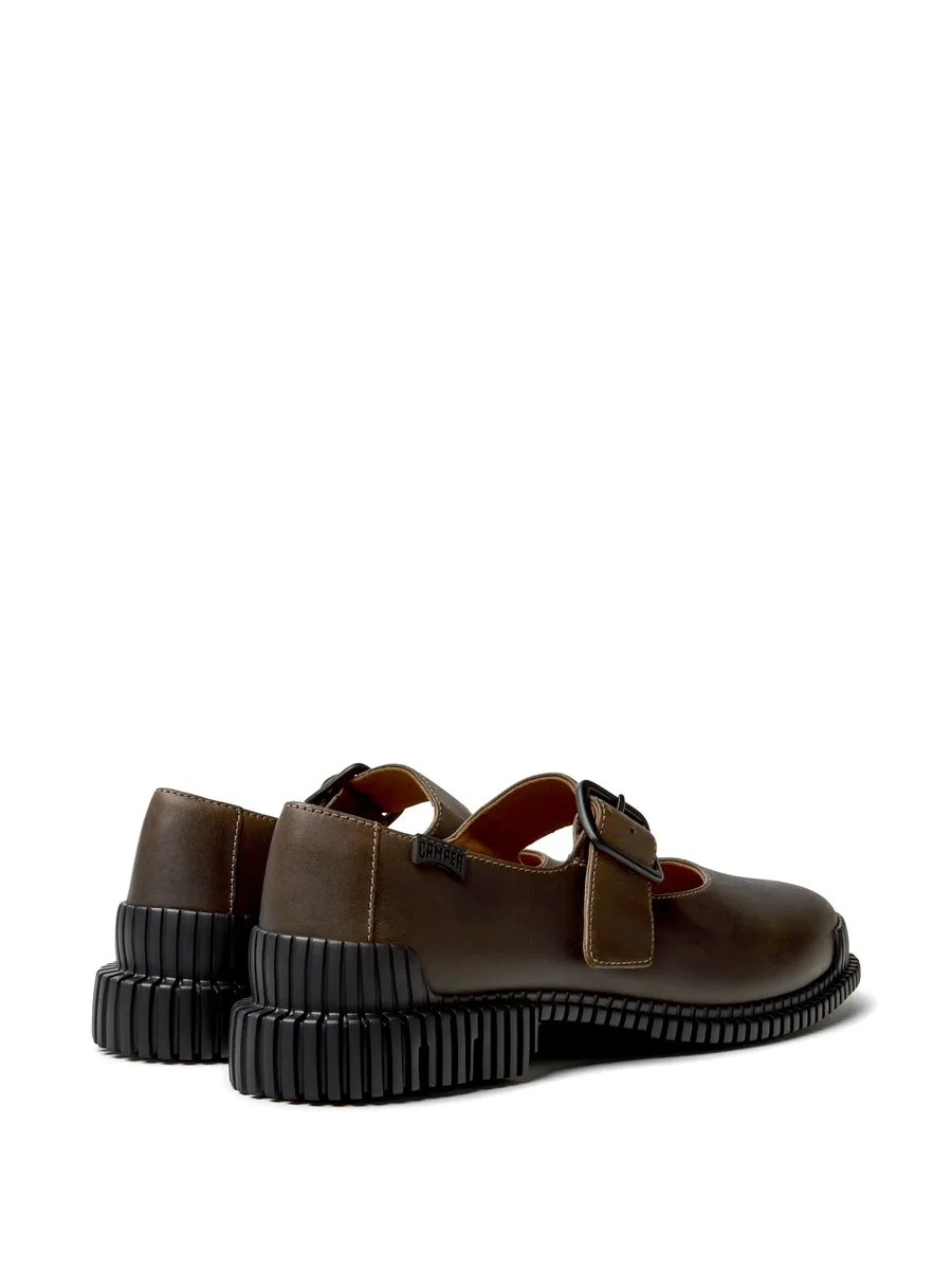Pix buckle-fastening leather ballet flats 5