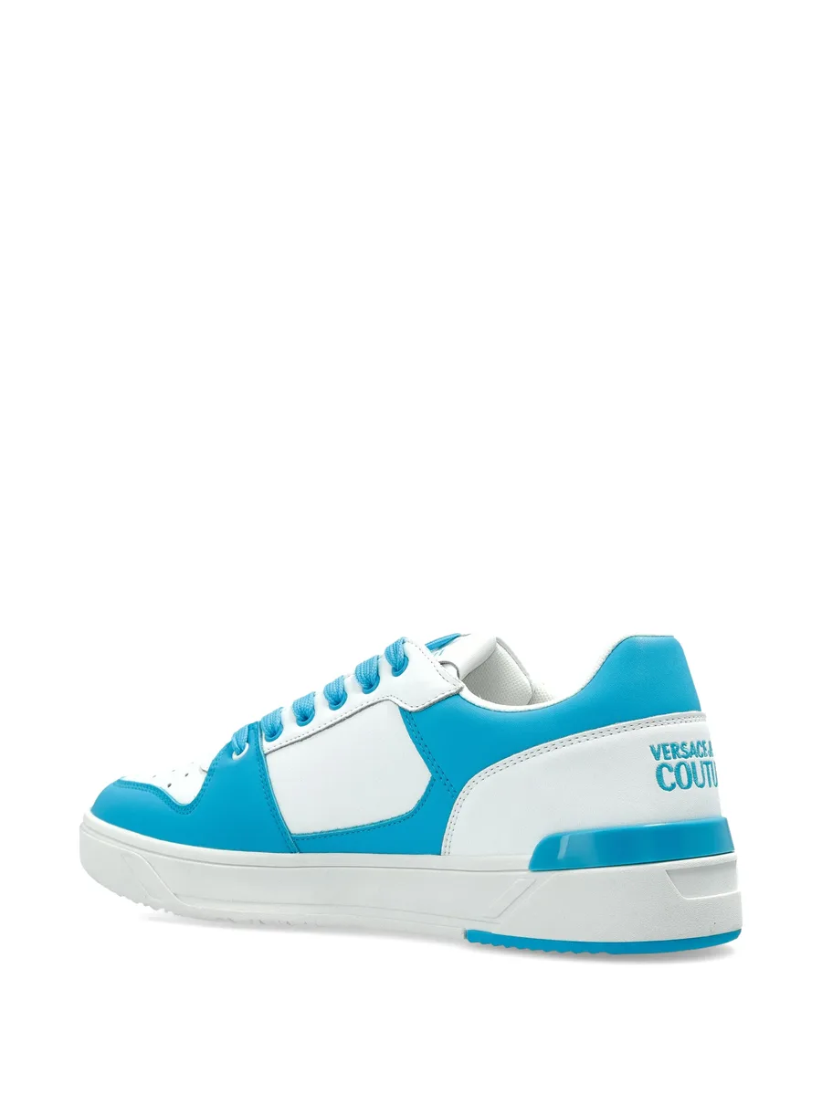 leather logo sneakers 6